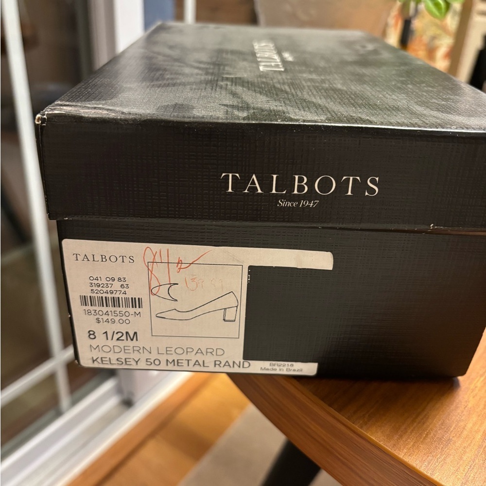 Talbots Black and Tan Patterned Heels - Picture 5 of 5